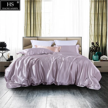 Mulberry Silk 4 Pcs Bedding Sets With Hidden Button Both Side 19 MM Silk Sheet Quilt cover Pillow case King Size Lilac
Mulberry Silk 4 Pcs Bedding Sets With Hidden Button Both Side 19 MM Silk Sheet Quilt cover Pillow case King Size Lilac