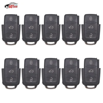 KEYECU 10 Pcs New Replacement Remote Car Key Control Fob 3 Button 434MHz ID48 Chip for Volkswagen 1 J0 959 753 DA 1J0959753DA
KEYECU 10 Pcs New Replacement Remote Car Key Control Fob 3 Button 434MHz ID48 Chip for Volkswagen 1 J0 959 753 DA 1J0959753DA