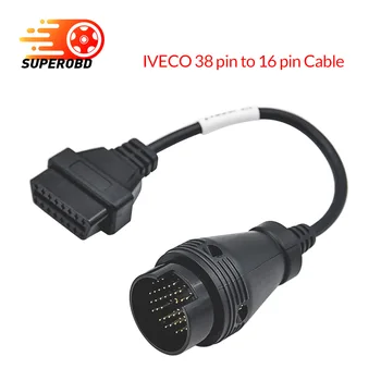 2018 Best price For IVECO 38Pin OBD II OBD2 Cable 16 pin Connector 38 PIN cable for IVECO trucks diagnostic tool Free Shipping
2018 Best price For IVECO 38Pin OBD II OBD2 Cable 16 pin Connector 38 PIN cable for IVECO trucks diagnostic tool Free Shipping