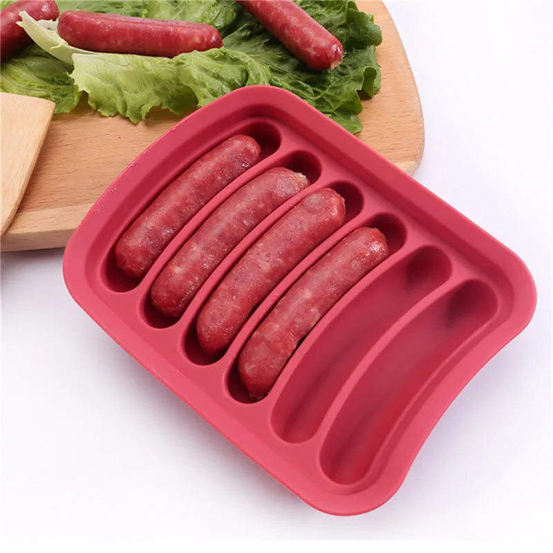 6 holes manual the pork meat grinder sausage maker making tools hot dog roller molds tool mould mold |
