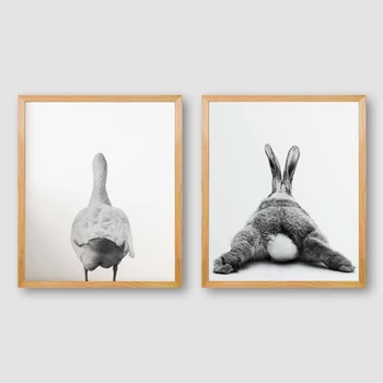 Rabbit Tail Prints Farmhouse Nursery Wall Art Decor , Animal Goose Bunny Butt Canvas Painting Funny Bathroom Decor Wall Pictures
Rabbit Tail Prints Farmhouse Nursery Wall Art Decor , Animal Goose Bunny Butt Canvas Painting Funny Bathroom Decor Wall Pictures