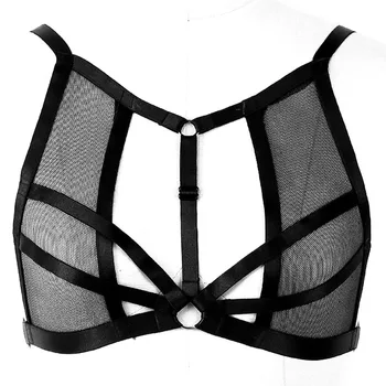 2018 Womens Sexy Lace Harness Bra Garter Belt Black Elastic Waist Stocking Suspender Goth Punk Bondage Body Cage briefs Lingerie
2018 Womens Sexy Lace Harness Bra Garter Belt Black Elastic Waist Stocking Suspender Goth Punk Bondage Body Cage briefs Lingerie