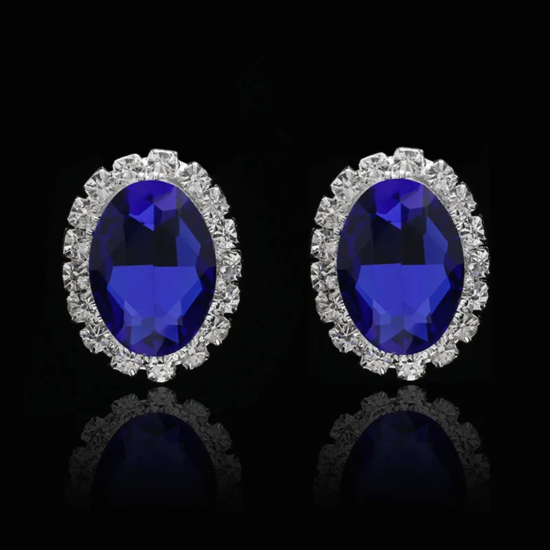 Royal Blue Imitation Gemstone Ear Stud Earrings for Women Crystal Rhinestone Wedding Earrings Bridal Jewelry Accessories
Royal Blue Imitation Gemstone Ear Stud Earrings for Women Crystal Rhinestone Wedding Earrings Bridal Jewelry Accessories