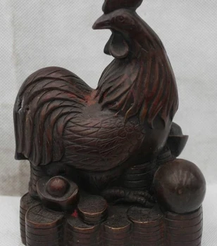 6"Lucky China Chinese Copper Bronze Zodiac Year Money Wealth Cock Rooster Statue
6"Lucky China Chinese Copper Bronze Zodiac Year Money Wealth Cock Rooster Statue