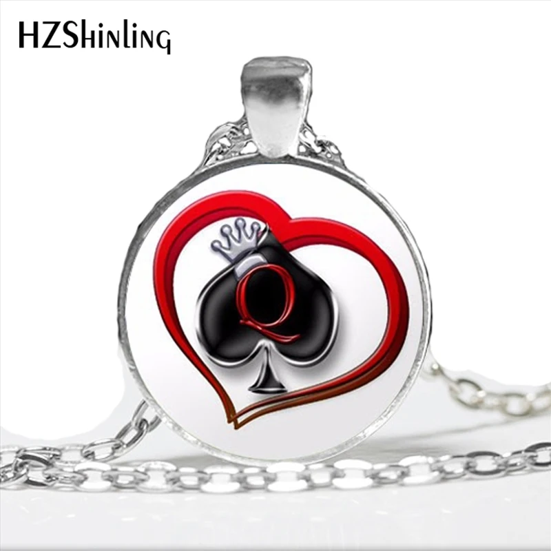 NS-00755 New DIY Poker Necklace Spades Q Heart Club statement Necklace Handmade Glass Cabochon Jewelry Wholesale HZ1
NS-00755 New DIY Poker Necklace Spades Q Heart Club statement Necklace Handmade Glass Cabochon Jewelry Wholesale HZ1