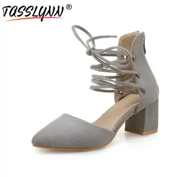 TASSLYNN 2019 Women Pumps Elegant Flock Zip Pointed Toe Shoes Narrow Band Lace Up Ankle Strap Women Shoes Size 34-43
TASSLYNN 2019 Women Pumps Elegant Flock Zip Pointed Toe Shoes Narrow Band Lace Up Ankle Strap Women Shoes Size 34-43