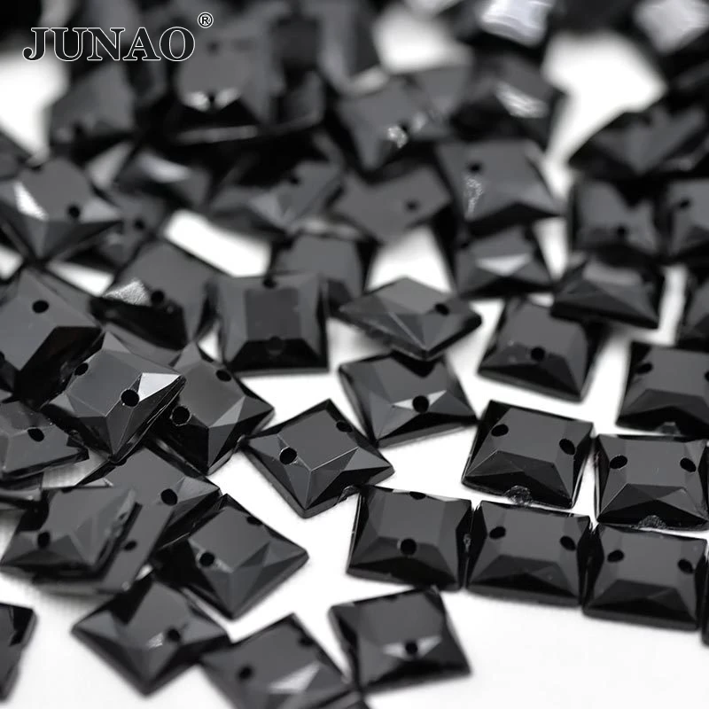 JUNAO 1000pcs 10mm Black Color Sewing Square Rhinestones Acrylic Gems Flatback Crystal Stones Appliques For DIY Clothes Crafts
JUNAO 1000pcs 10mm Black Color Sewing Square Rhinestones Acrylic Gems Flatback Crystal Stones Appliques For DIY Clothes Crafts