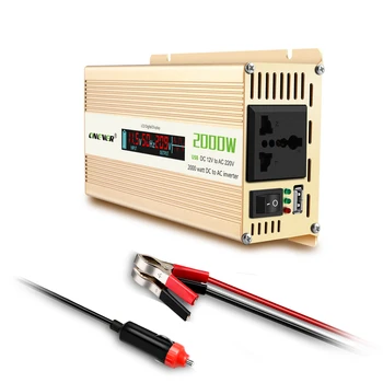 2000W Portable Car Power Inverter Converter DC 12V To AC 220V Modified Sine Wave Power With AC Outlets 2.1A USB Charger
2000W Portable Car Power Inverter Converter DC 12V To AC 220V Modified Sine Wave Power With AC Outlets 2.1A USB Charger