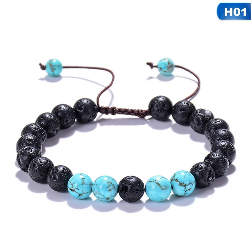2019 NEW Handmade 8mm Blue White Turquoises Natural Stone Beads Stone Yoga Bracelet Adjustable Rope Chakra Jewelry Mens Women
2019 NEW Handmade 8mm Blue White Turquoises Natural Stone Beads Stone Yoga Bracelet Adjustable Rope Chakra Jewelry Mens Women
