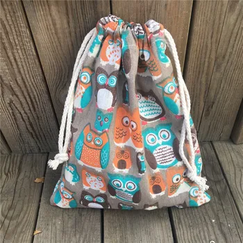 YILE 1pc Cotton Drawstring Pouch Party Gift Bag Print Colorful Owls Khaki Base YL81029c
YILE 1pc Cotton Drawstring Pouch Party Gift Bag Print Colorful Owls Khaki Base YL81029c