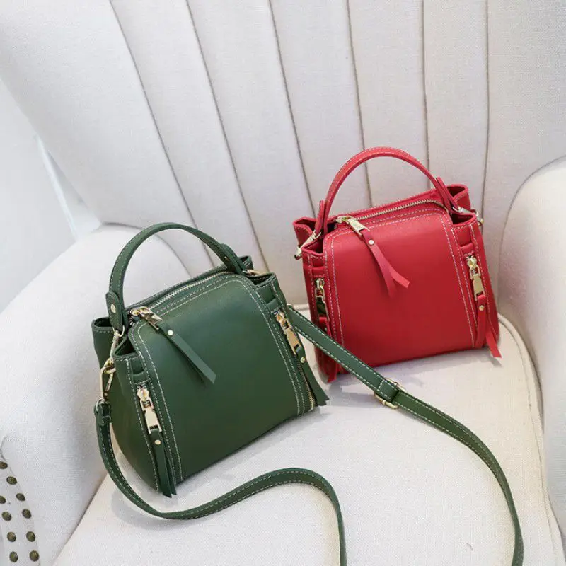 Zipper Simple Retro Solid Color Stylish Mini Bucket Bag Women PU Leather Versatile Messenger Handbag Bags for women 2019 New
Zipper Simple Retro Solid Color Stylish Mini Bucket Bag Women PU Leather Versatile Messenger Handbag Bags for women 2019 New