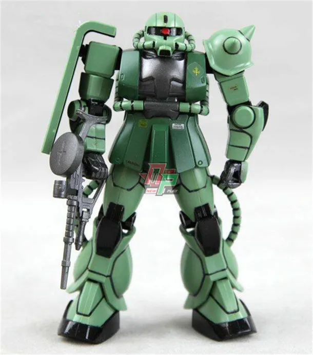 Bandai модель масштаба 1:144 UC century red green Zaku 2 MS-06F робот Гандам сборка моделей | Игрушки и