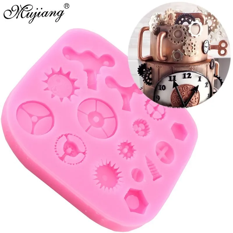 Steampunk Gears Silicone Molds Cupcake Topper Fondant Cake Decorating Cookie Baking Polymer Clay Candy Chocolate Gumpaste Mold
Steampunk Gears Silicone Molds Cupcake Topper Fondant Cake Decorating Cookie Baking Polymer Clay Candy Chocolate Gumpaste Mold
