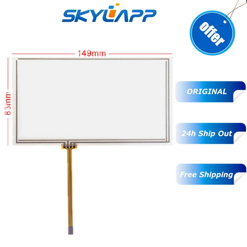 6.1''inch 4 Wires For A061VW01 V0 Resistive Touch Screen Glass Panel Digitizer Replacement Use On Bable 149mm*83mm Touchscreen
6.1''inch 4 Wires For A061VW01 V0 Resistive Touch Screen Glass Panel Digitizer Replacement Use On Bable 149mm*83mm Touchscreen
