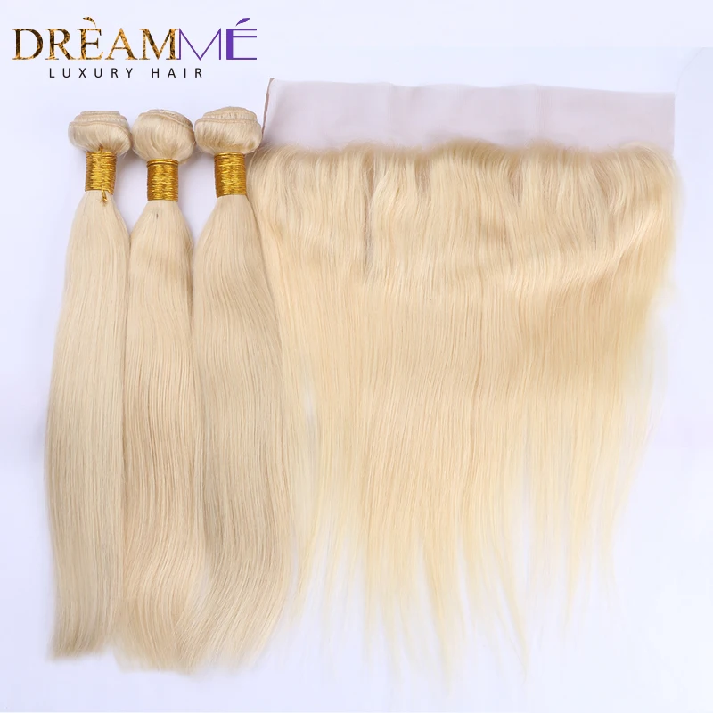 Brazilian Straight Human Hair 3 Bundles With 13x4 Lace Frontal Non Remy Hair #613 Blonde Extensions Dreaming Queen Hair
Brazilian Straight Human Hair 3 Bundles With 13x4 Lace Frontal Non Remy Hair #613 Blonde Extensions Dreaming Queen Hair