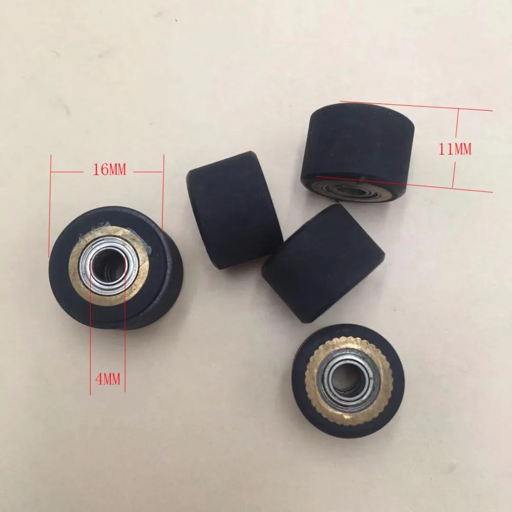 4PCS Pinch roller for roland Graphtec cutting plotter Rubber Roller paper Pressure wheel 4X11X16MM Vinyl Cutter spare parts
4PCS Pinch roller for roland Graphtec cutting plotter Rubber Roller paper Pressure wheel 4X11X16MM Vinyl Cutter spare parts