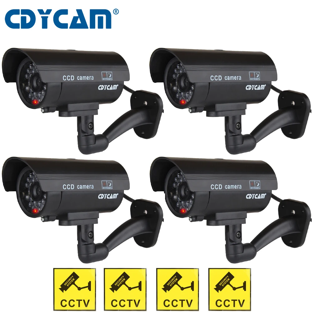 4pcs(1 bag) Fake dummy camera Waterproof CCTV Camera Outdoor Indoor Dummy Fake Camera Night Camera LED Light Video Surveillance
4pcs(1 bag) Fake dummy camera Waterproof CCTV Camera Outdoor Indoor Dummy Fake Camera Night Camera LED Light Video Surveillance