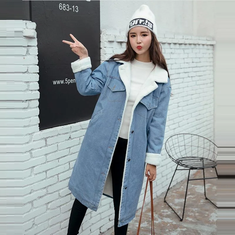 Bf Wind Autumn And Winter Women Denim Jacket 2019 Vintage Harajuku Oversize Loose Female Jeans Coat Solid Warm Chaquetas Mujer
Bf Wind Autumn And Winter Women Denim Jacket 2019 Vintage Harajuku Oversize Loose Female Jeans Coat Solid Warm Chaquetas Mujer