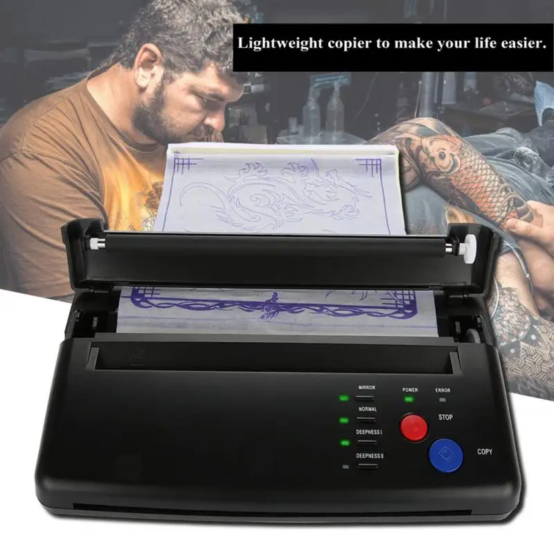 Lighter Tattoo Transfer Machine Printer Drawing Thermal Stencil Maker Copier for Tattoo Transfer Paper Supply permanet makeup
Lighter Tattoo Transfer Machine Printer Drawing Thermal Stencil Maker Copier for Tattoo Transfer Paper Supply permanet makeup