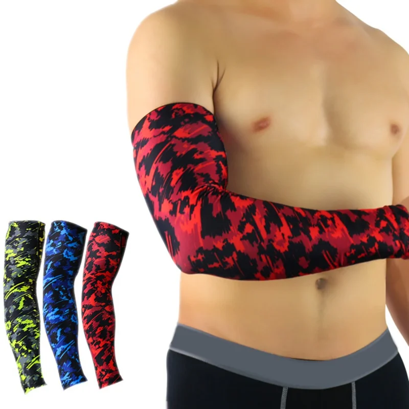 1pc Elbow Pads Sleeve Printed Breathable Anti Slip Sunshade Elastic Arms Wrap Protector Outdoor Sports Safety 2019
1pc Elbow Pads Sleeve Printed Breathable Anti Slip Sunshade Elastic Arms Wrap Protector Outdoor Sports Safety 2019