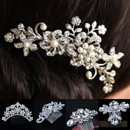 2016 Bridal Wedding Flower Crystal Rhinestones Pearls Women Hair Clip Comb Diamante ARX8
2016 Bridal Wedding Flower Crystal Rhinestones Pearls Women Hair Clip Comb Diamante ARX8