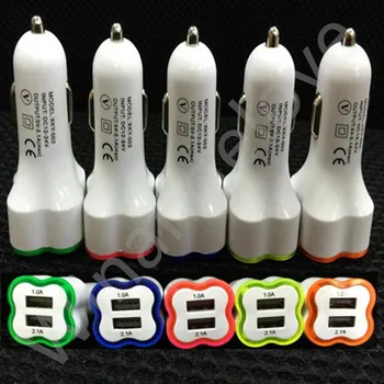 500pcs Dual usb ports LED Light 2.1A+1A power Adapter Car charger for iphone 5 6 6s 7 8 for samsung s6 s7
500pcs Dual usb ports LED Light 2.1A+1A power Adapter Car charger for iphone 5 6 6s 7 8 for samsung s6 s7
