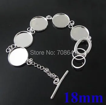 Blank Bracelet Bases Settings 18mm Round Bezel Tray Glass Cabochon Brass cuff Bracelet Findings for Jewelry Making Silver tone
Blank Bracelet Bases Settings 18mm Round Bezel Tray Glass Cabochon Brass cuff Bracelet Findings for Jewelry Making Silver tone
