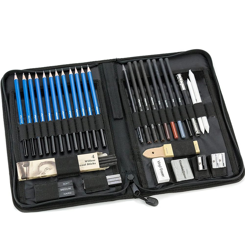 40pcs Student Beginner Drawing Gift Professional For Kids Art Supplies Painting Sketching Pencils Set With Zipper Bag Convenient
40pcs Student Beginner Drawing Gift Professional For Kids Art Supplies Painting Sketching Pencils Set With Zipper Bag Convenient