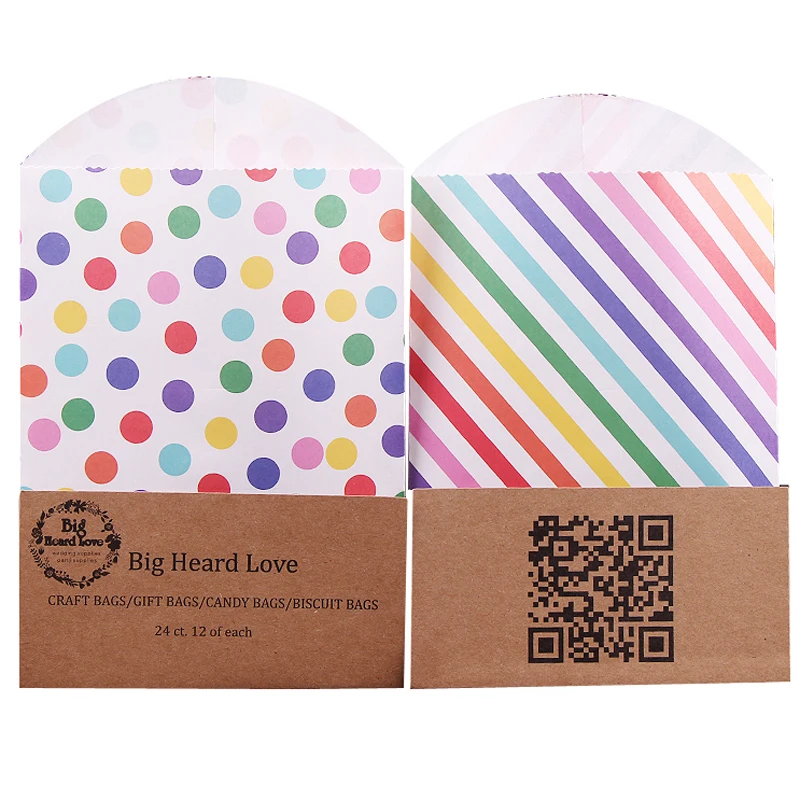 24pcs/lots 12x16cm Rainbow Gift Bags Kraft Paper Candy Bags Paper Biscuit Bags Baby Shower Party Food Packaging Party Supplies
24pcs/lots 12x16cm Rainbow Gift Bags Kraft Paper Candy Bags Paper Biscuit Bags Baby Shower Party Food Packaging Party Supplies