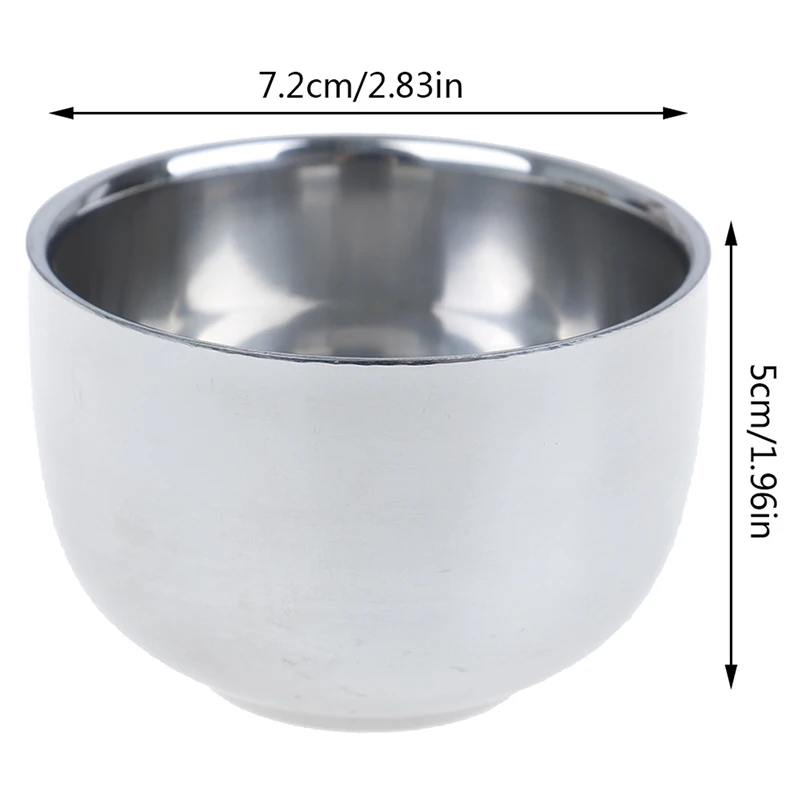 1PC Men's Shaving Mug Bowl Stainless Steel Metal Cup For Shave Brush Male Face Cleaning Tools 7.2cm
1PC Men's Shaving Mug Bowl Stainless Steel Metal Cup For Shave Brush Male Face Cleaning Tools 7.2cm