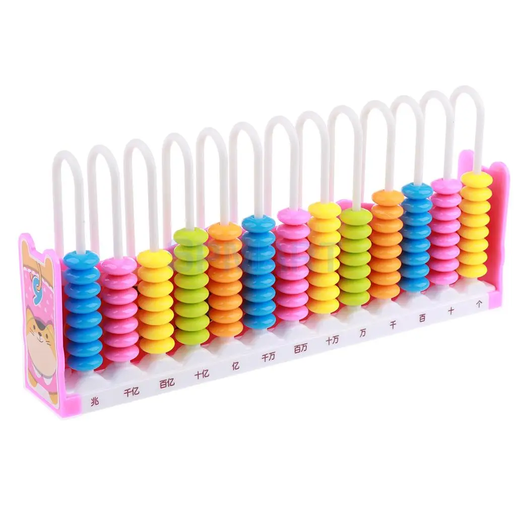 Kids/Baby Preschool 13 Rods 10 Beads Arch Colorful Beads Abacus Arithmetic Number Counting Maths Learning Toy