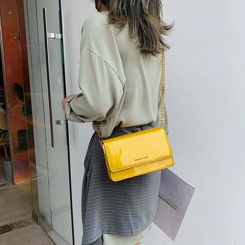 Bags for Women 2018 Simple Leisure Crossbody Shoulder Bags Casual Wild Patent Leather Chain Bag Fashion New Ladies Square Bag
Bags for Women 2018 Simple Leisure Crossbody Shoulder Bags Casual Wild Patent Leather Chain Bag Fashion New Ladies Square Bag