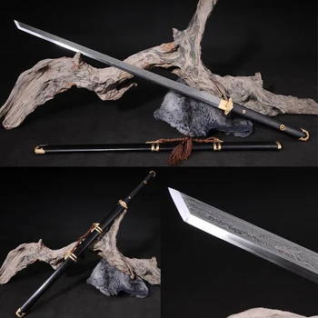 Cold Steel Forged Damascus Tang Dynasty Character Chinese Sword Traditional Long Dao Handmade Full Tang Sharp-Metal Martial Art
Cold Steel Forged Damascus Tang Dynasty Character Chinese Sword Traditional Long Dao Handmade Full Tang Sharp-Metal Martial Art