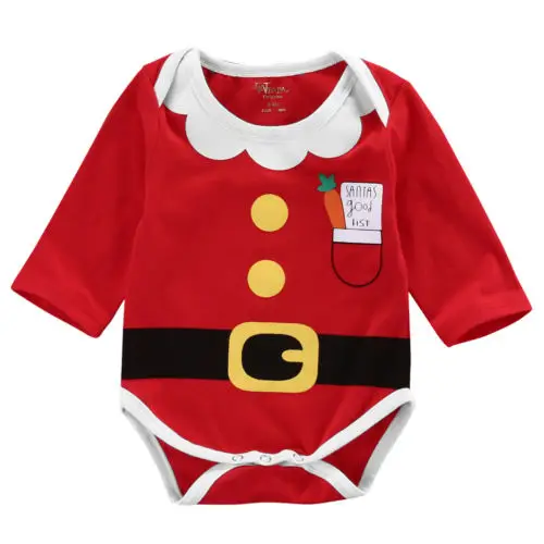 US STOCK Newborn Baby Boys Girl Christmas Bodysuits Santa Claus belt Cotton Jumpsuit Clothes Outfit long sleeve red baby
US STOCK Newborn Baby Boys Girl Christmas Bodysuits Santa Claus belt Cotton Jumpsuit Clothes Outfit long sleeve red baby