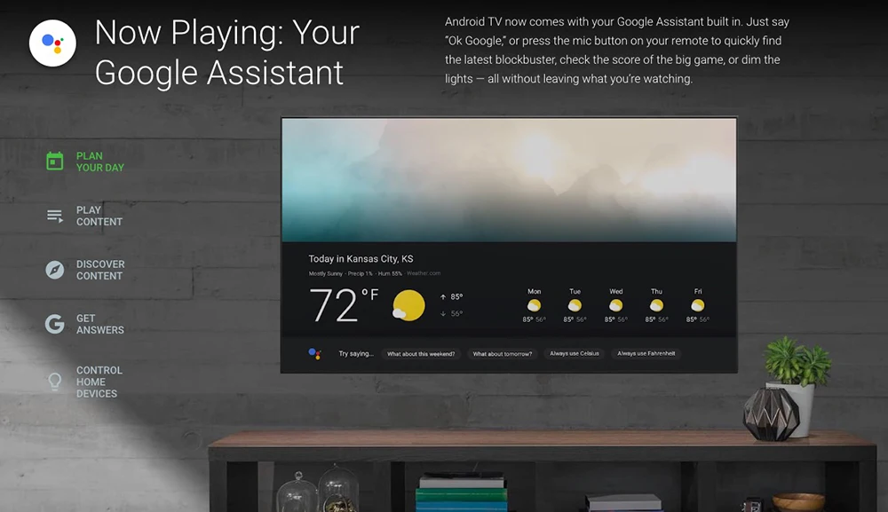 OK google on your tv box