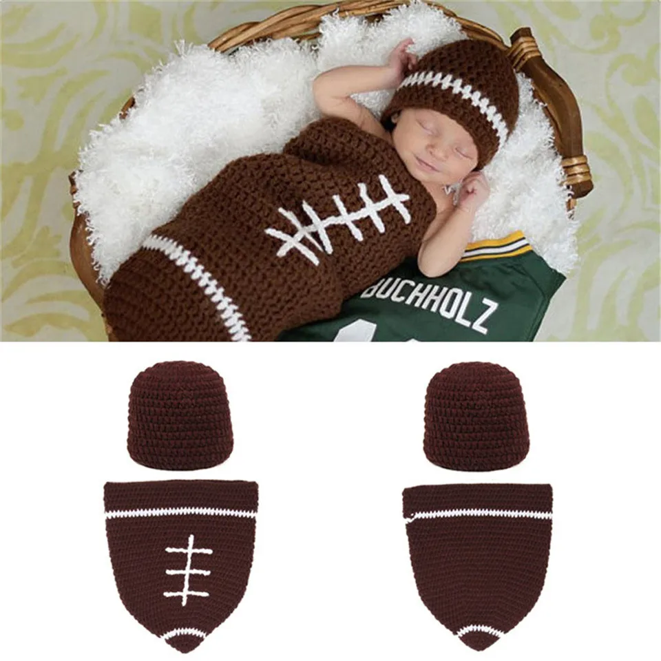 newborn crochet football outfit