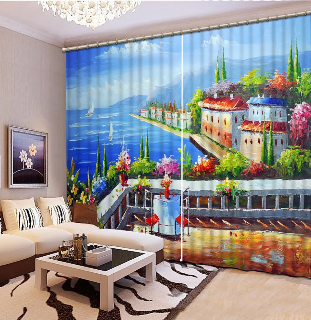 3D Curtains European Oil Painting Pattern Curtains For Window Decoration 3D Living Room Curtains The Hotel Cafe Office Drapes
3D Curtains European Oil Painting Pattern Curtains For Window Decoration 3D Living Room Curtains The Hotel Cafe Office Drapes
