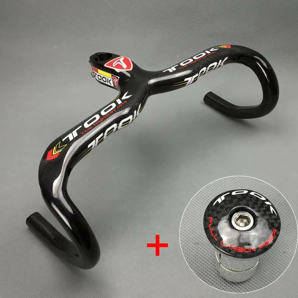 TOSEEK Carbonr Road Bike Handlebar Drop Bike Bar Integrated Handlebar Stem Super Light 400/420/440mm Bicycle Accessories
TOSEEK Carbonr Road Bike Handlebar Drop Bike Bar Integrated Handlebar Stem Super Light 400/420/440mm Bicycle Accessories