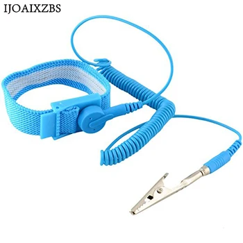 

Adjustable Anti Static Bracelet Electrostatic ESD Discharge Cable Reusable Wrist Band Strap Hand With Grounding Wire