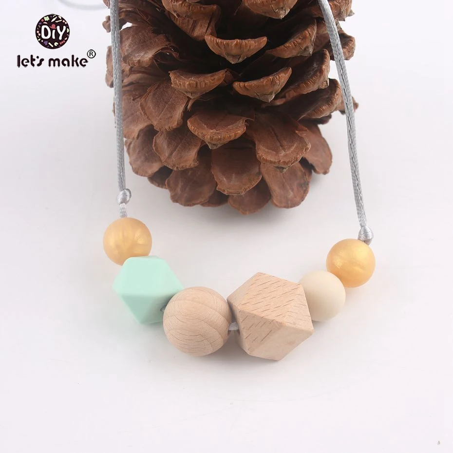 Let's Make 1pc Original Wooden Teether Nursing Teething Necklace For Baby Baby Shower Gift Breastfeeding Necklace Baby Teethers
Let's Make 1pc Original Wooden Teether Nursing Teething Necklace For Baby Baby Shower Gift Breastfeeding Necklace Baby Teethers