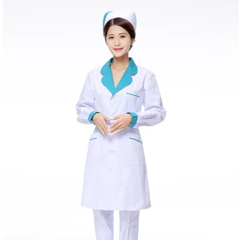 Slim Long Sleeve Medical clothing women Medical gown Lab coat White coat Clothes for doctors Summer and Spring
Slim Long Sleeve Medical clothing women Medical gown Lab coat White coat Clothes for doctors Summer and Spring