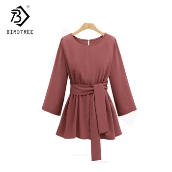 2017 Spring Formal Office Lady Women Blouse With Sashes Lace-up Solid Shirt Three Quater Sleeve Plus Size 5XL Fashion T81984Q
2017 Spring Formal Office Lady Women Blouse With Sashes Lace-up Solid Shirt Three Quater Sleeve Plus Size 5XL Fashion T81984Q