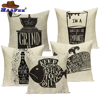 Animal Letter Cushion Cover Flax Black and White Home Decoration Cushion Almohada 45x45cm Square Pillow Cover Best Selling
Animal Letter Cushion Cover Flax Black and White Home Decoration Cushion Almohada 45x45cm Square Pillow Cover Best Selling