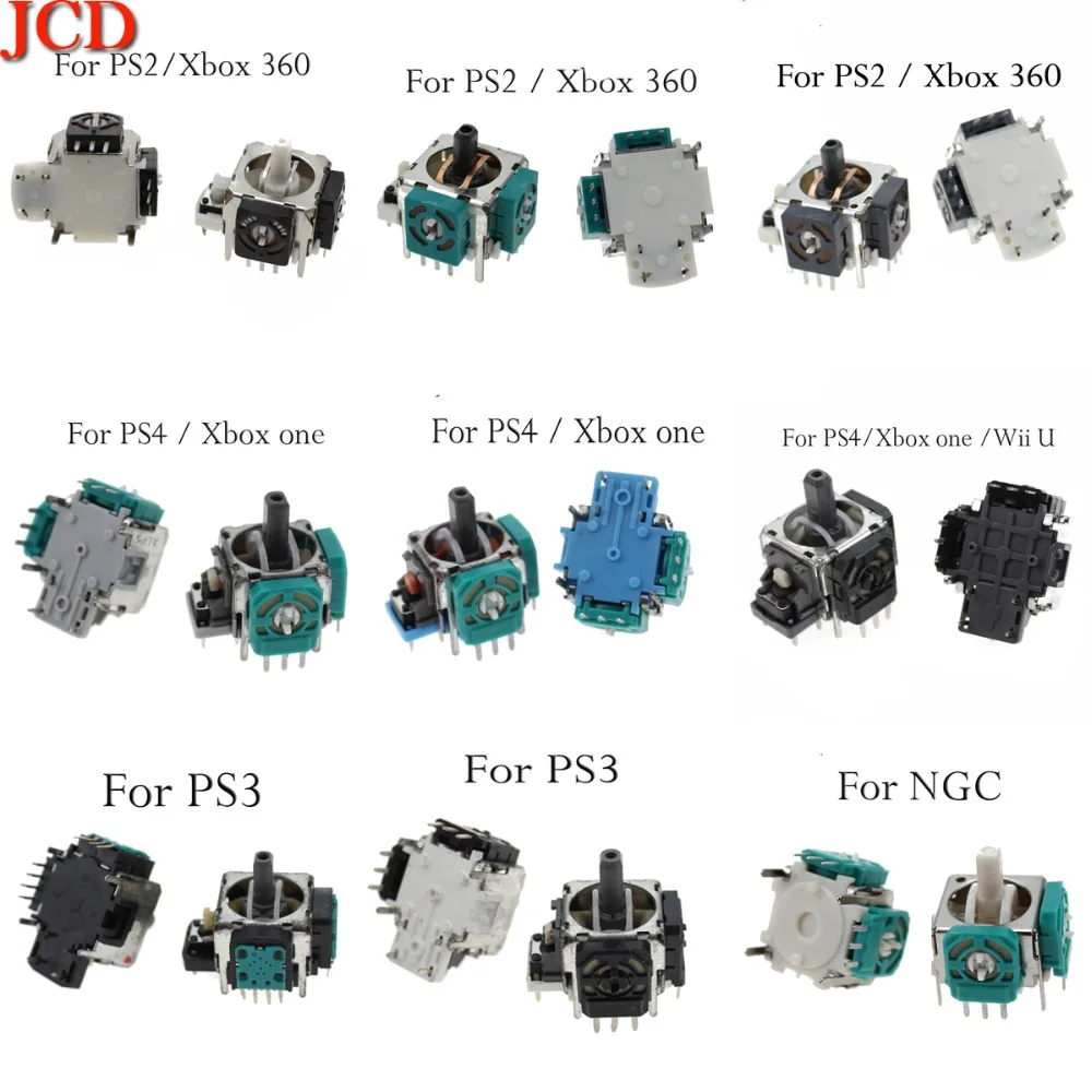 

FOR Xbox one 360 3D Analog Axis 3D Joystick Module Potentiometer For Playstation 4 PS4 PS2 PS3 Controller Repair Color Random