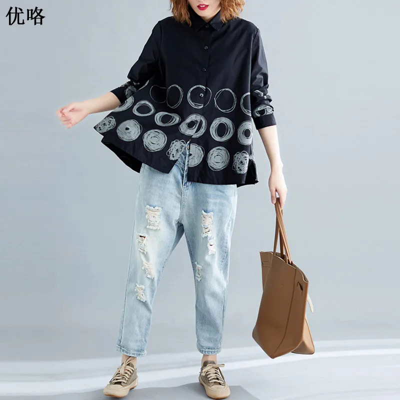 2019 Summer New Women Korean Linen Blouse Shirt Female Plus Size Casual Loose Vintage Polka Dot Print Blouse Blusa Feminina 4XL
2019 Summer New Women Korean Linen Blouse Shirt Female Plus Size Casual Loose Vintage Polka Dot Print Blouse Blusa Feminina 4XL
