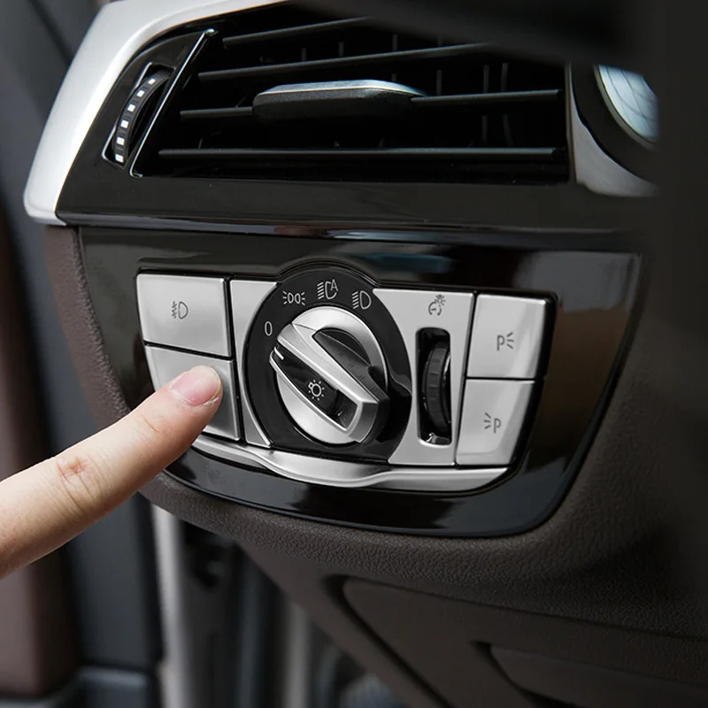Стайлинг автомобиля кнопки для фар декоративные наклейки Накладка BMW 5 серии G30 2018