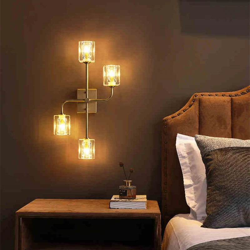 Copper Modern G9 LED Wall Lamp for Bedroom Bedside Light Fixture Luxury Crystal Aisle Nordic Living Room TV Wall Hanglamp
Copper Modern G9 LED Wall Lamp for Bedroom Bedside Light Fixture Luxury Crystal Aisle Nordic Living Room TV Wall Hanglamp