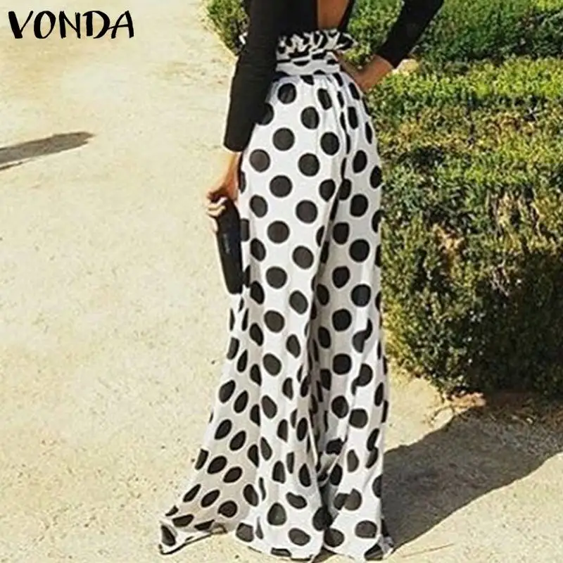 VONDA Women Dot Printed Pants 2019 Summer Wide Leg Pants Sexy Office Ladies Long Bottom Vintage Casual Loose Trousers Plus Size
VONDA Women Dot Printed Pants 2019 Summer Wide Leg Pants Sexy Office Ladies Long Bottom Vintage Casual Loose Trousers Plus Size