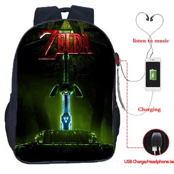 Beautiful The Legend of Zelda USB Charge Backpack Boys Girls School Mochila Link Men Women High Quality Rucksack for Teens Men
Beautiful The Legend of Zelda USB Charge Backpack Boys Girls School Mochila Link Men Women High Quality Rucksack for Teens Men