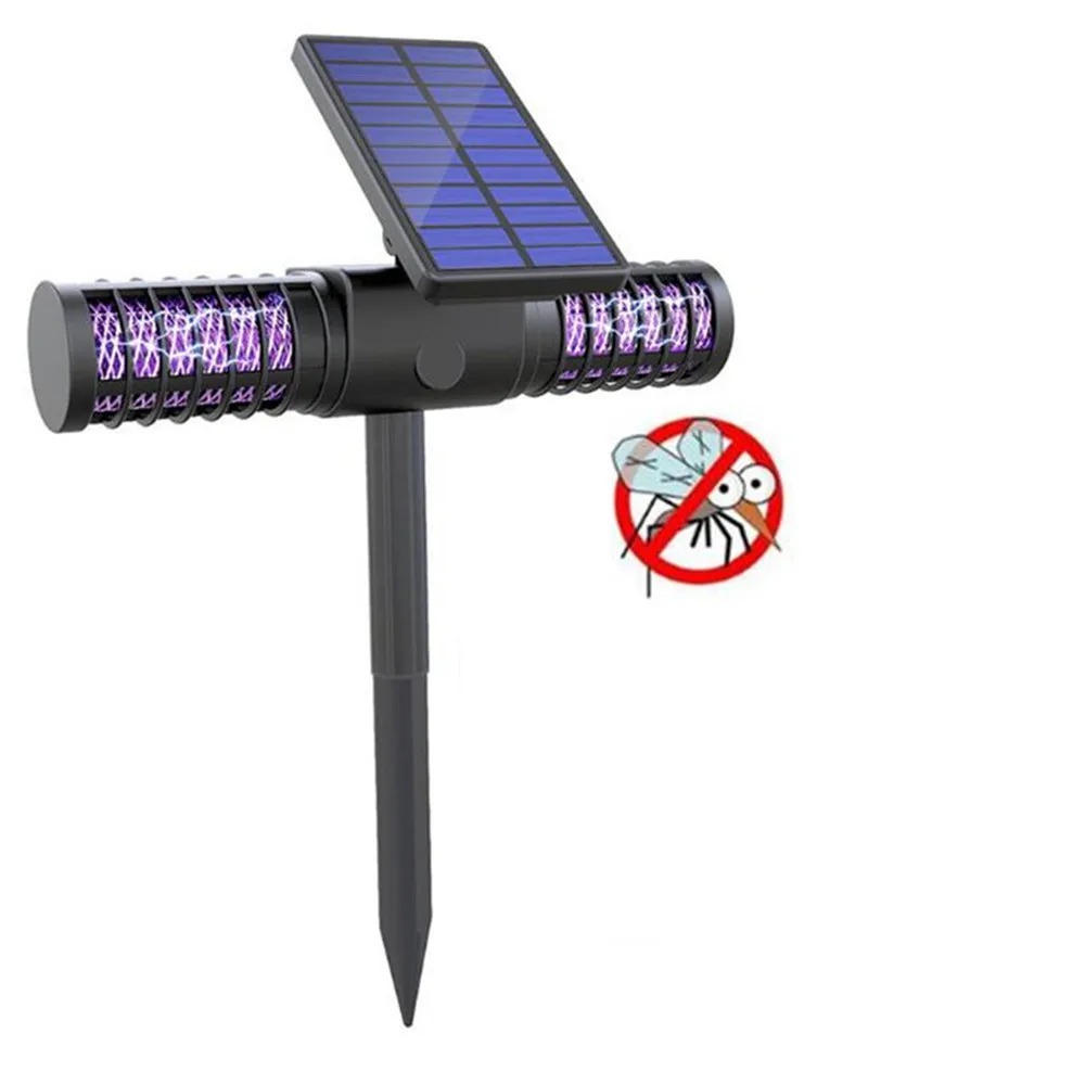 УФ светодиодный светильник от комаров на солнечных батареях уличный садовый
